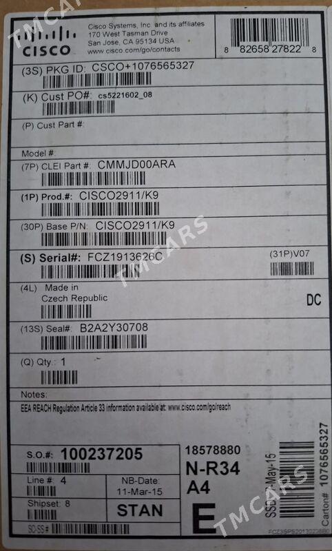 Cisco 2911/K9 - Ашхабад - img 1