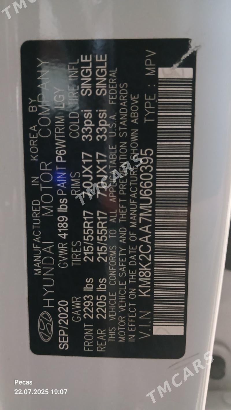 Hyundai Kona 2020 - 230 000 TMT - 16-njy tapgyr - img 6