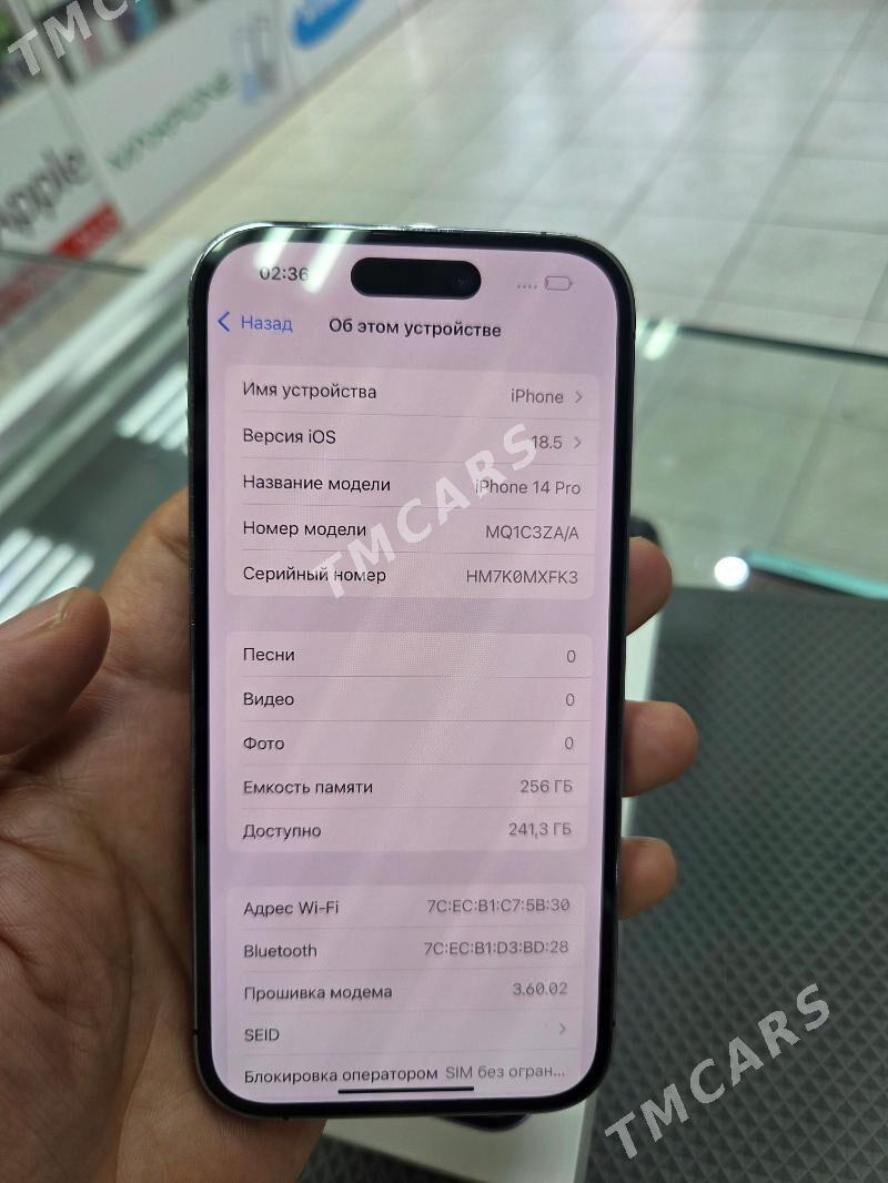 Iphone 14pro 256gb 2sim - Туркменабат - img 2