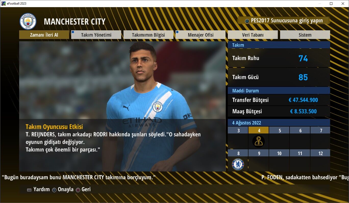 PES 17 Patch 2025.07 Turkce - Бузмеин - img 5