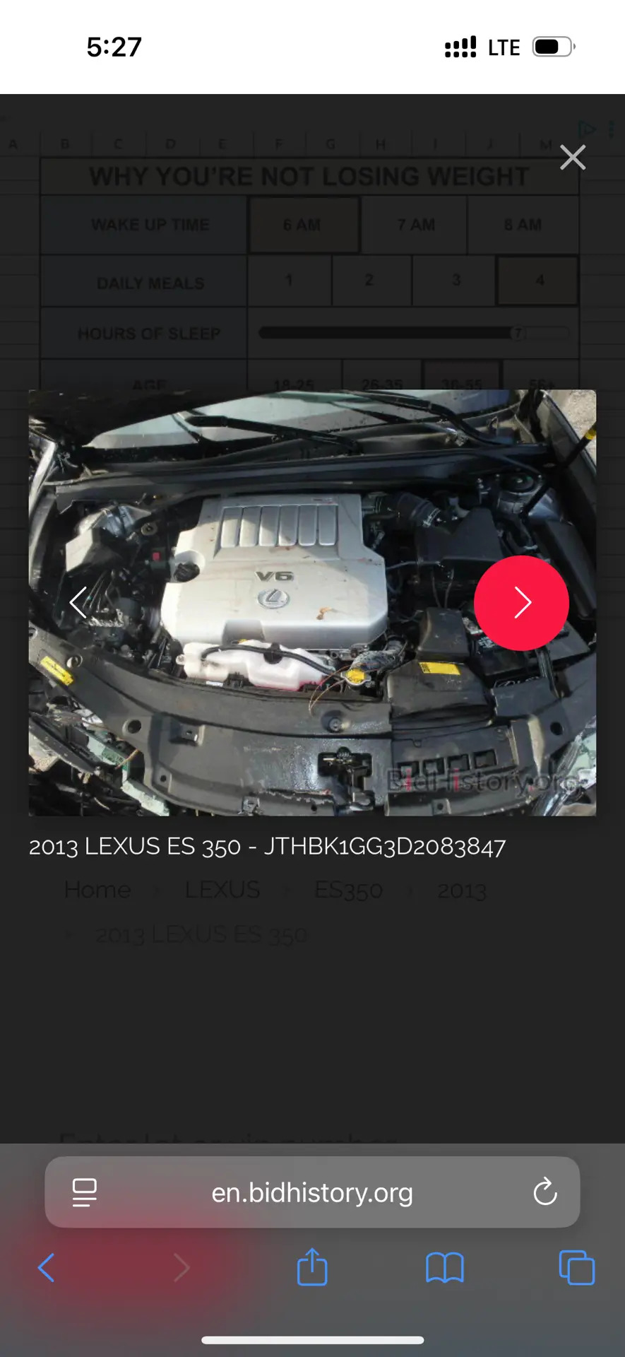 Lexus ES 350 2013 - 330 000 TMT - 10 mkr - img 6