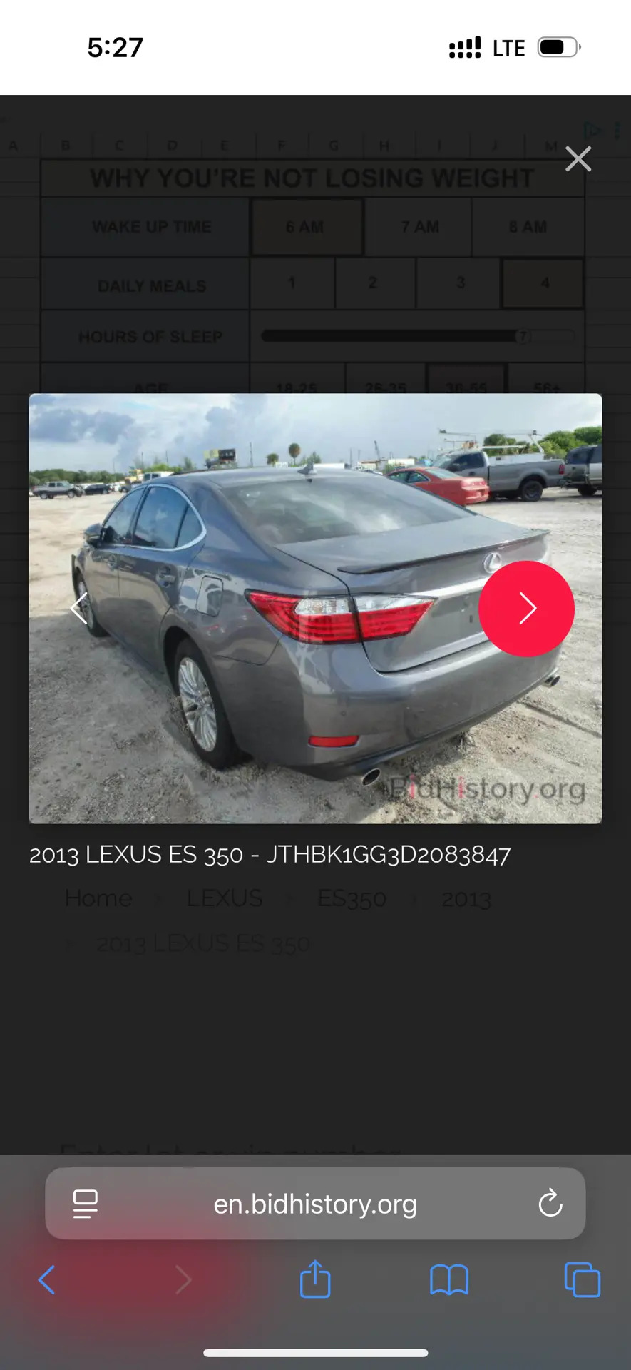 Lexus ES 350 2013 - 330 000 TMT - 10 mkr - img 7