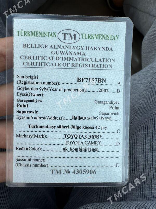 Toyota Camry 2001 - 179 000 TMT - Туркменбаши - img 8