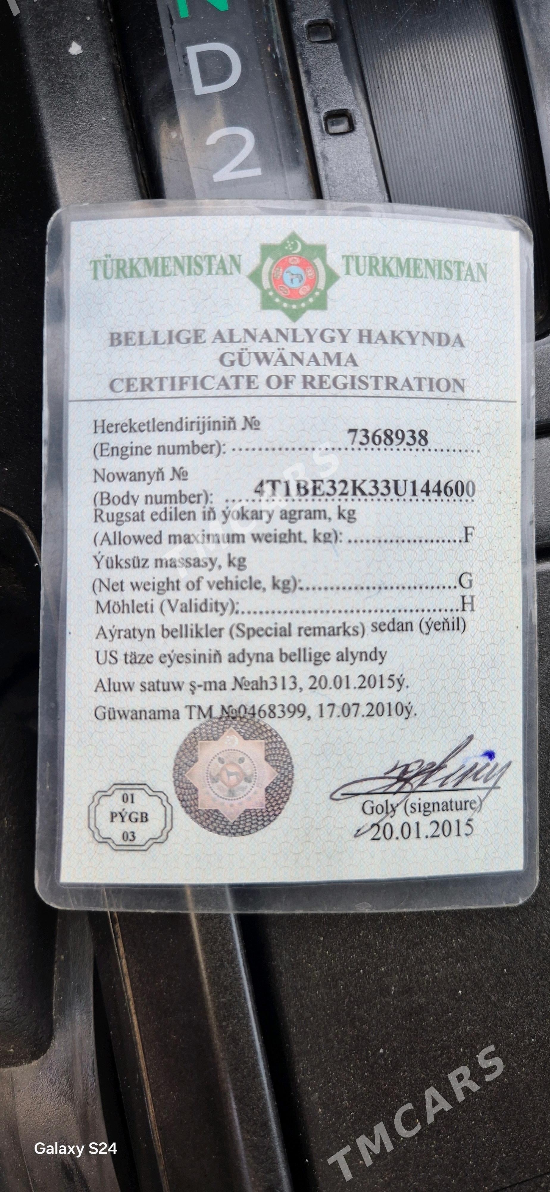 Toyota Camry 2003 - 138 000 TMT - Ашхабад - img 10