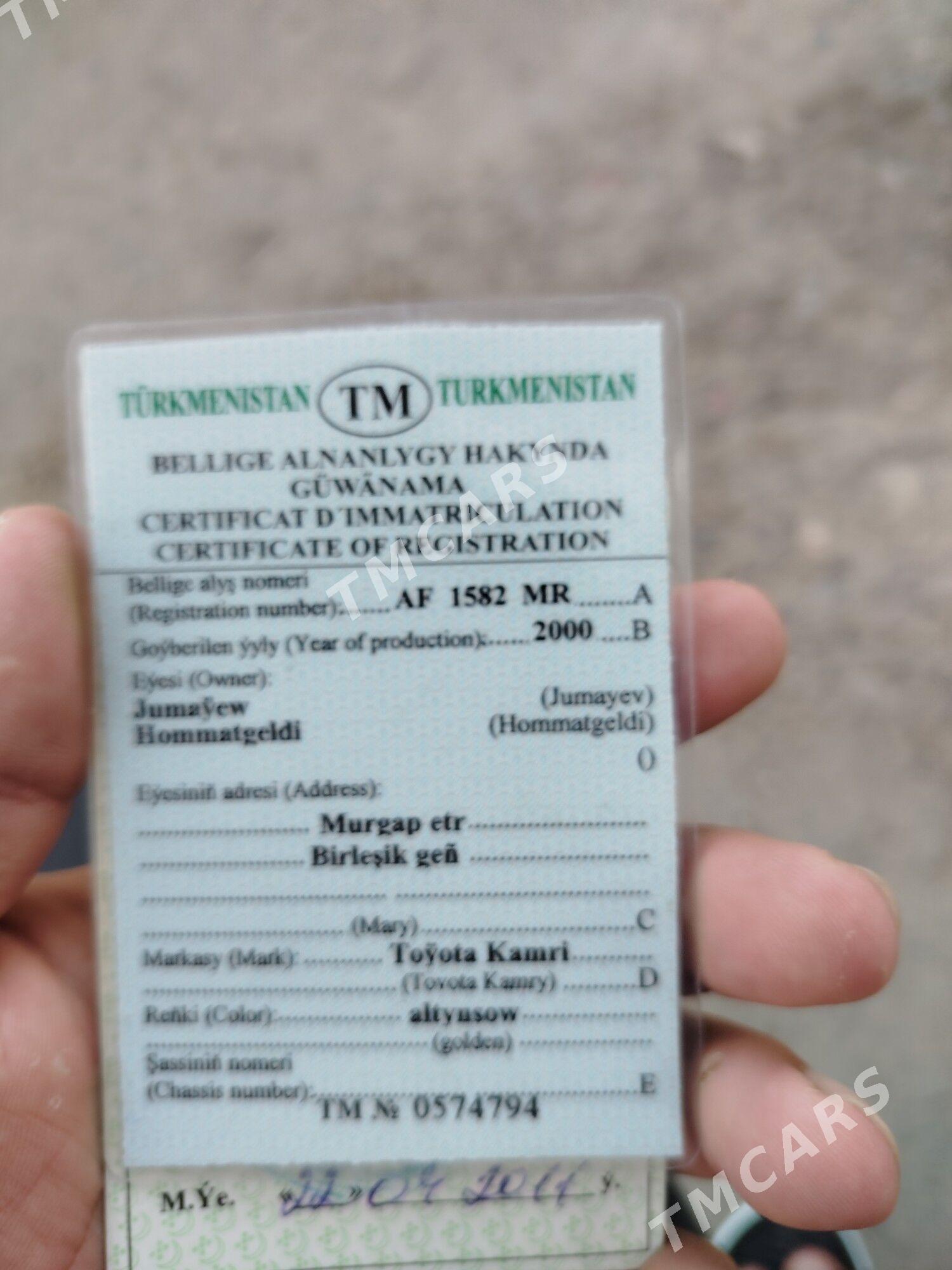 Toyota Camry 2000 - 150 000 TMT - Мары - img 4