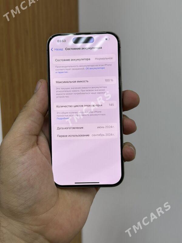 iPhone 15 Pro. 100% - Garaşsyzlygyň 15 ýyllygy Söwda Merkezi - img 3