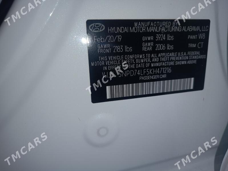 Hyundai Elantra 2019 - 188 000 TMT - Aşgabat - img 2