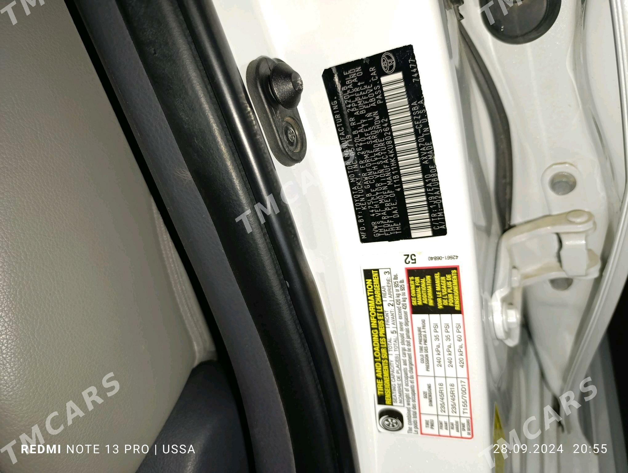 Toyota Camry 2019 - 275 000 TMT - Мургап - img 3
