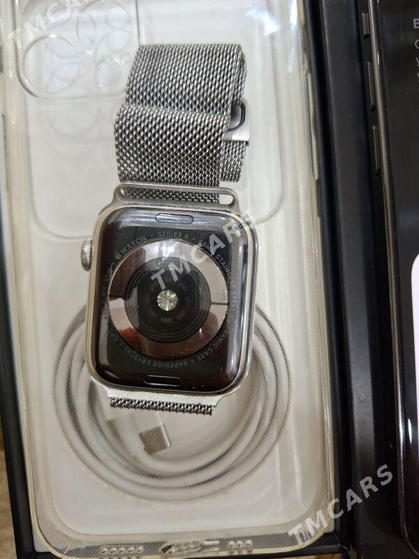 iPhone 12 pro iwatch 4stainles - Büzmeýin - img 3