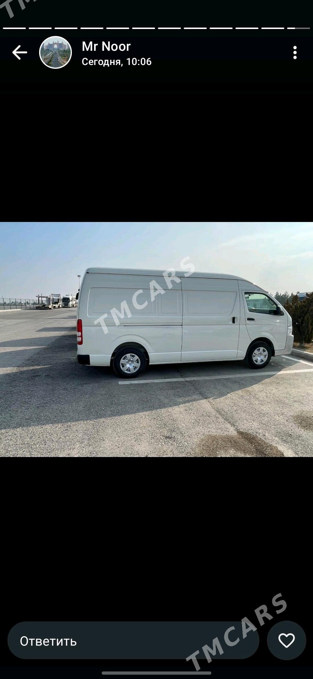 Toyota Hiace 2025 - 620 000 TMT - "Altyn Asyr" Gündogar bazary (Jygyllyk) - img 2