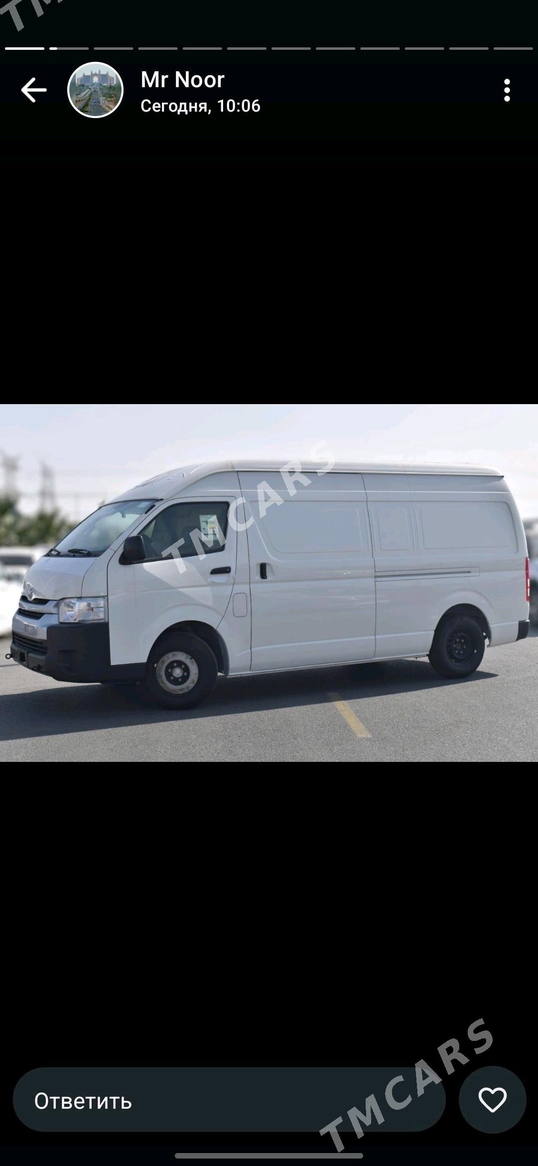 Toyota Hiace 2025 - 620 000 TMT - "Altyn Asyr" Gündogar bazary (Jygyllyk) - img 5