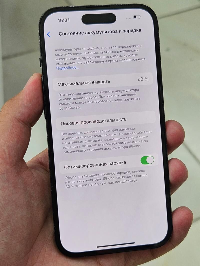 iphone 14pro 83% 128gb ZA - Aşgabat - img 5