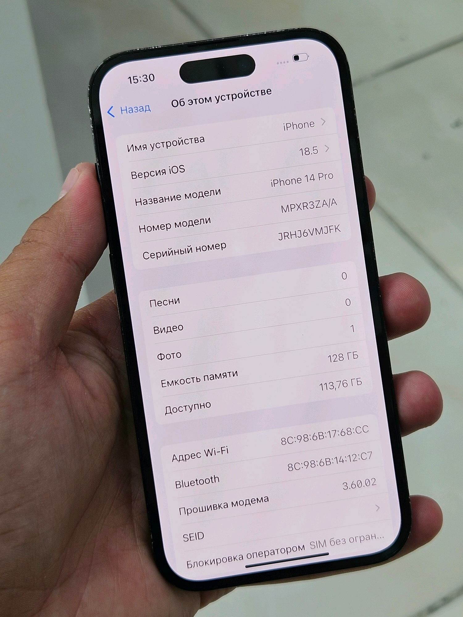 iphone 14pro 83% 128gb ZA - Aşgabat - img 6