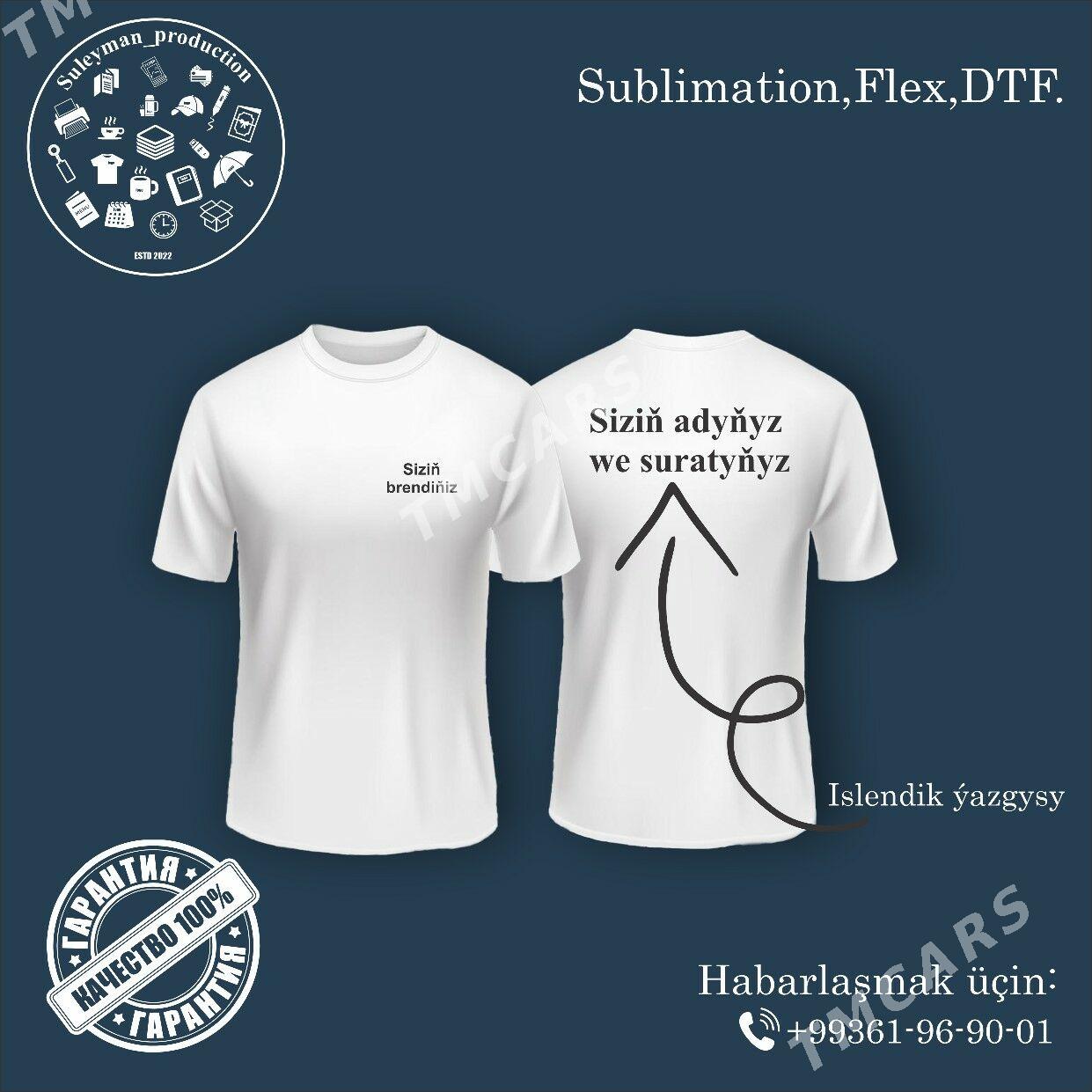 FUTBOLKA LOGO WE SURAT PECAT - Ашхабад - img 5