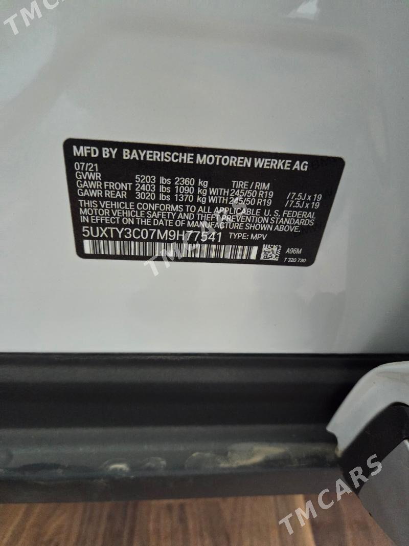 BMW X3 2021 - 570 000 TMT - Мары - img 5