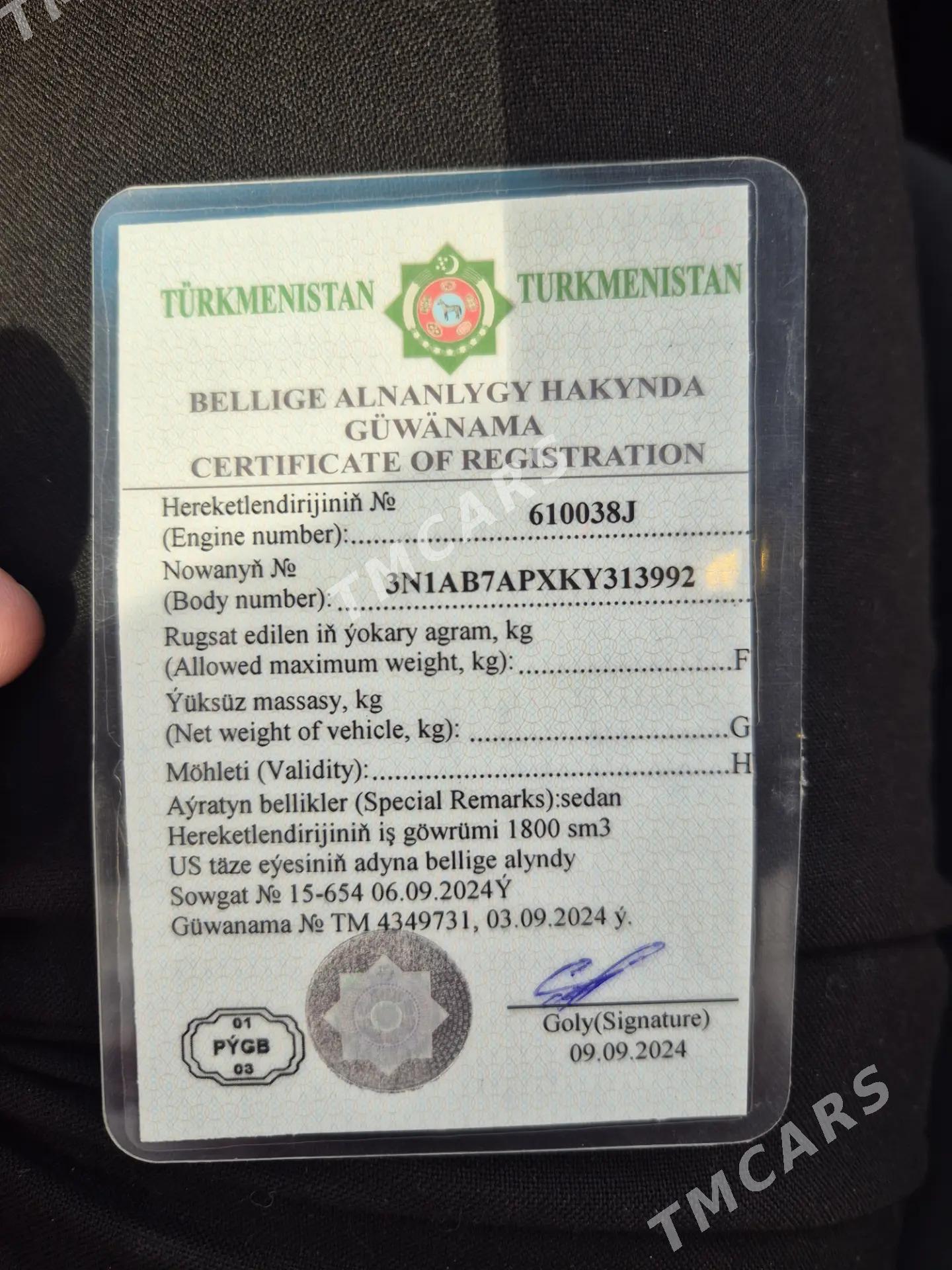 Nissan Sentra 2019 - 149 000 TMT - Aşgabat - img 4