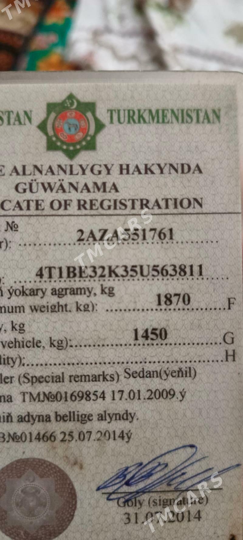 Toyota Camry 2005 - 155 000 TMT - Kerki - img 10