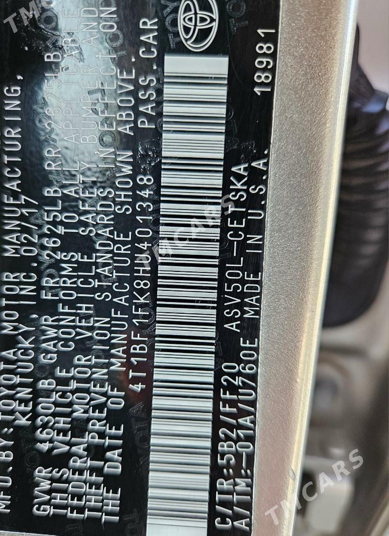Toyota Camry 2017 - 249 000 TMT - Balkanabat - img 5