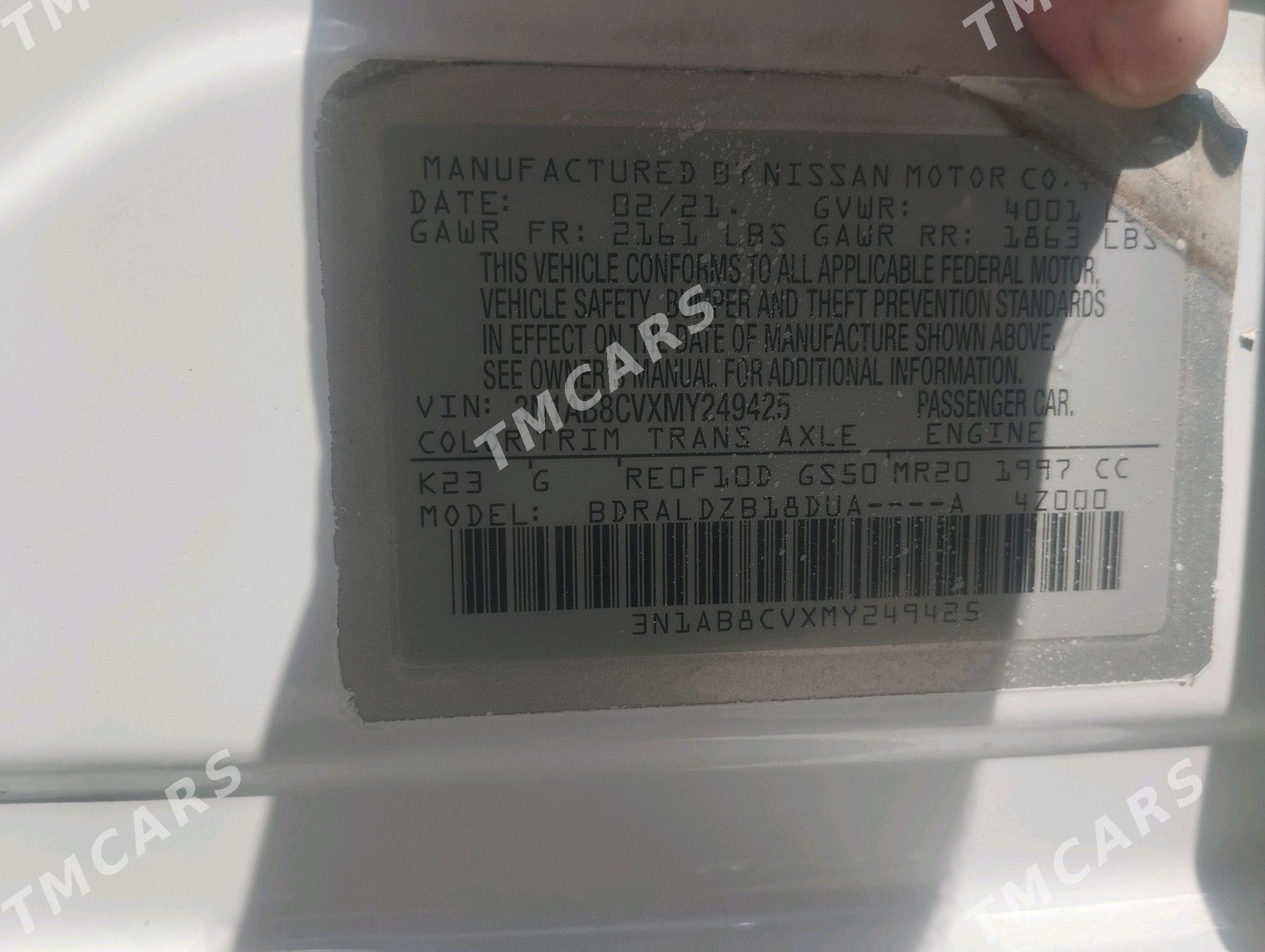 Nissan Sentra 2021 - 180 000 TMT - Büzmeýin - img 3