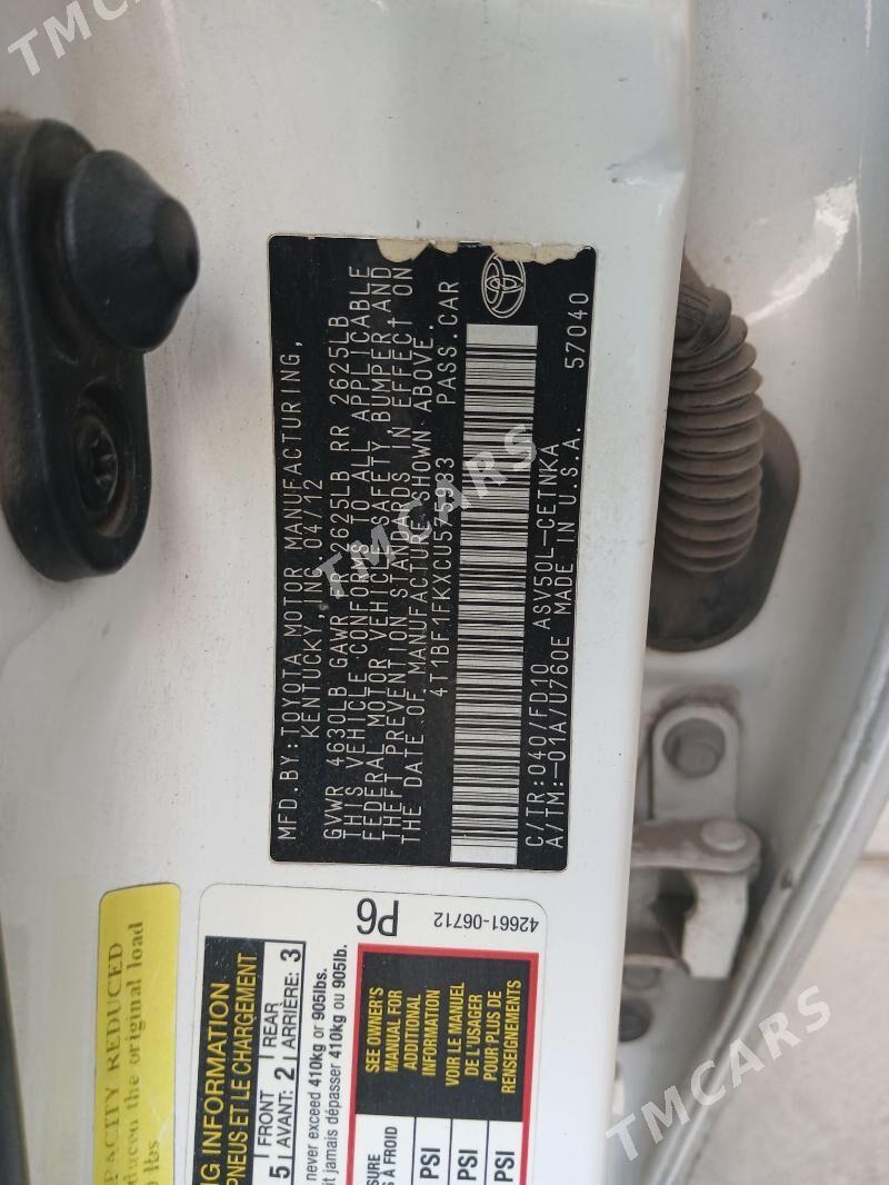 Toyota Camry 2012 - 220 000 TMT - Ашхабад - img 4