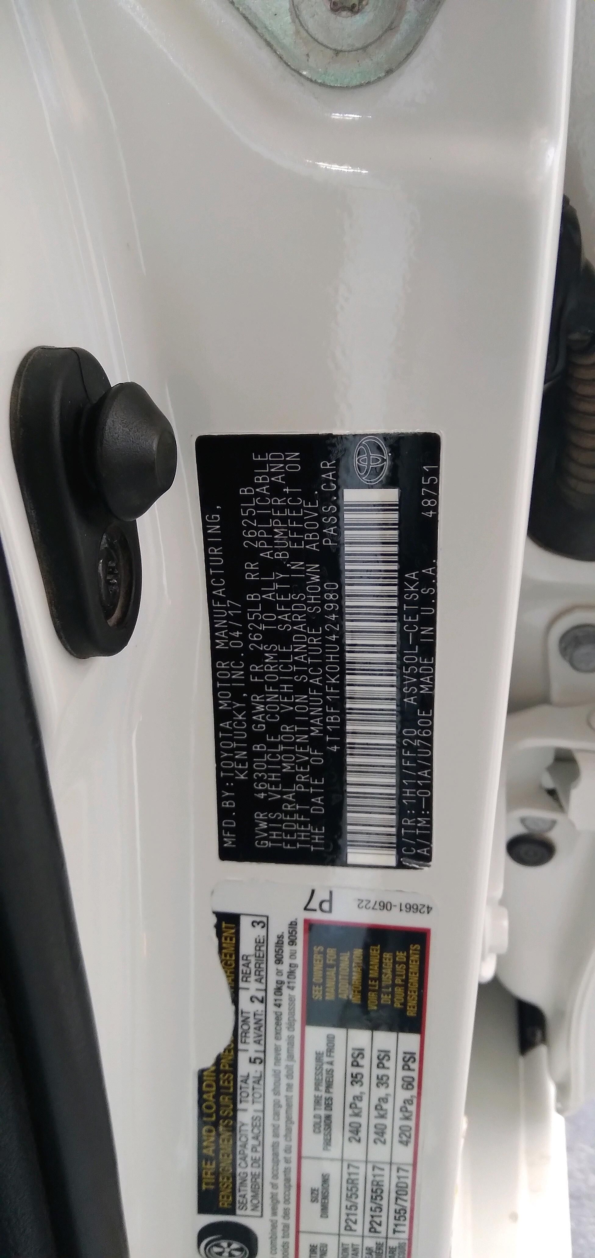 Toyota Camry 2017 - 255 000 TMT - Ашхабад - img 8