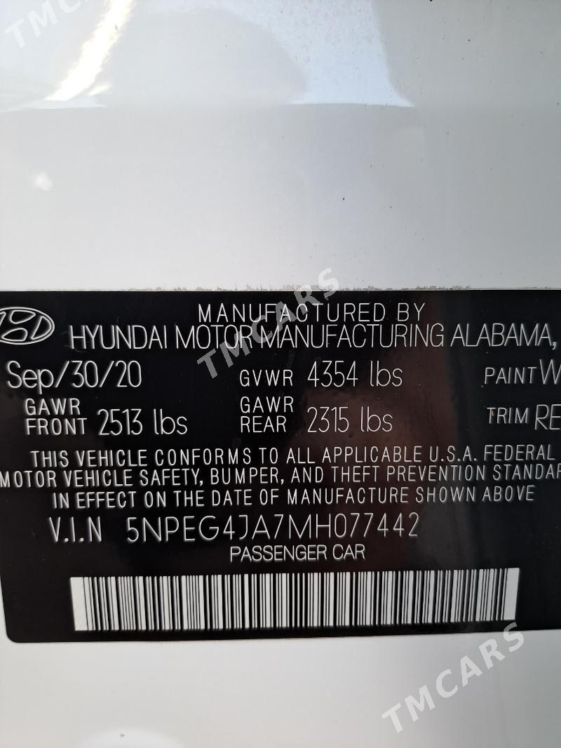 Hyundai Sonata 2021 - 278 000 TMT - Ашхабад - img 5