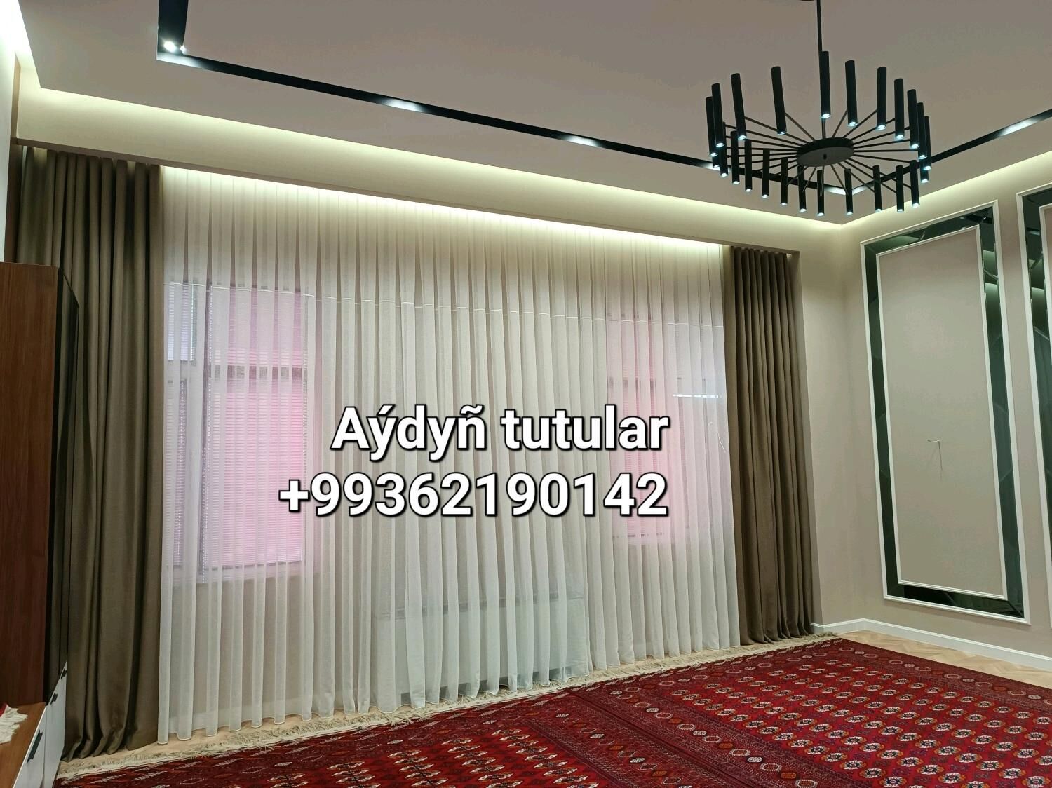 zalýuz tutylar we perdeler - Aşgabat - img 9