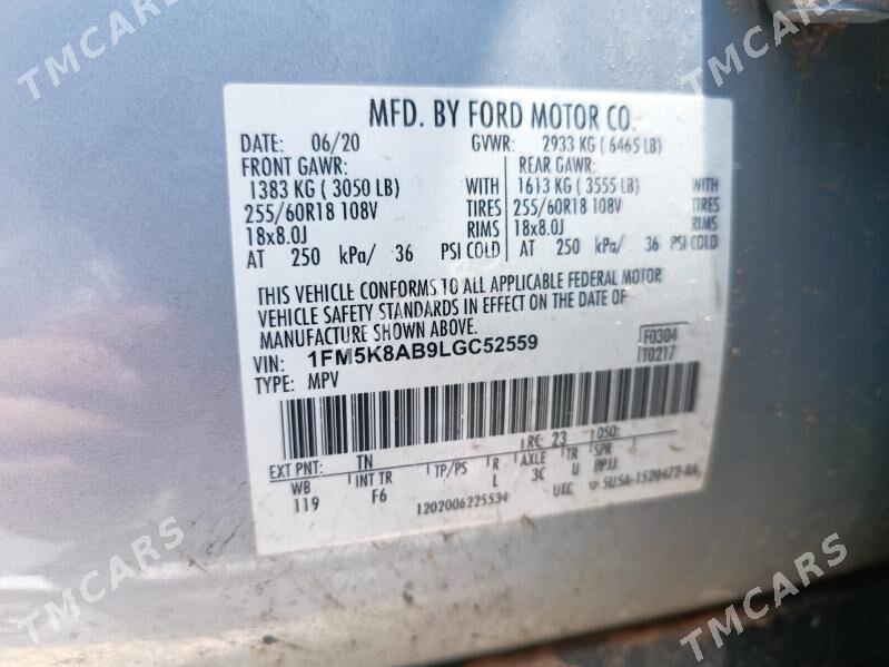 Ford Explorer 2020 - 270 000 TMT - Aşgabat - img 7