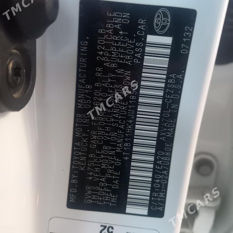 Toyota Camry 2018 - 305 000 TMT - Tejen - img 2