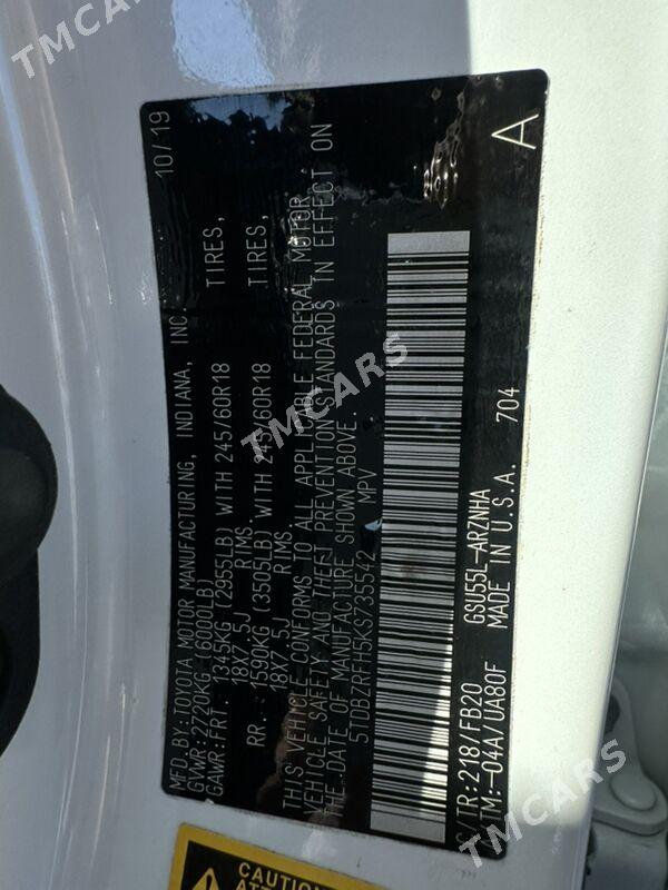 Toyota Highlander 2019 - 420 000 TMT - Мары - img 7