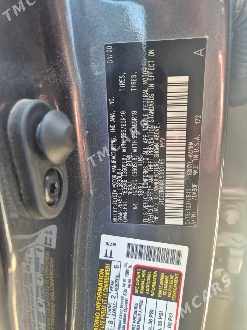Toyota Highlander 2020 - 386 000 TMT - Mary - img 4
