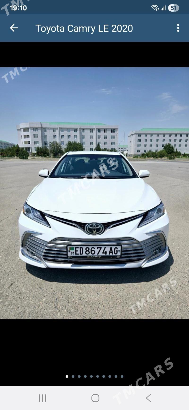 Toyota Camry 2020 - 330 000 TMT - Aşgabat - img 8