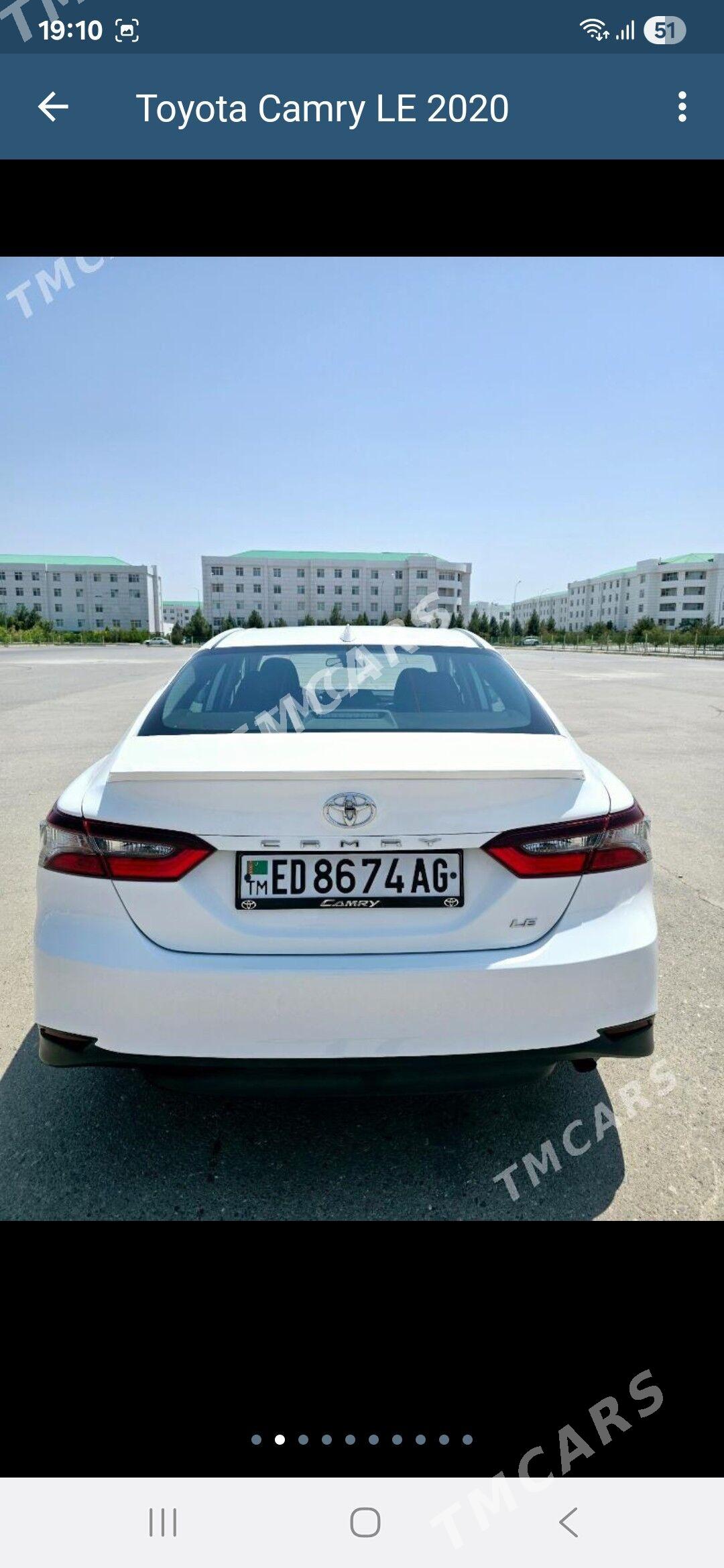 Toyota Camry 2020 - 330 000 TMT - Aşgabat - img 7