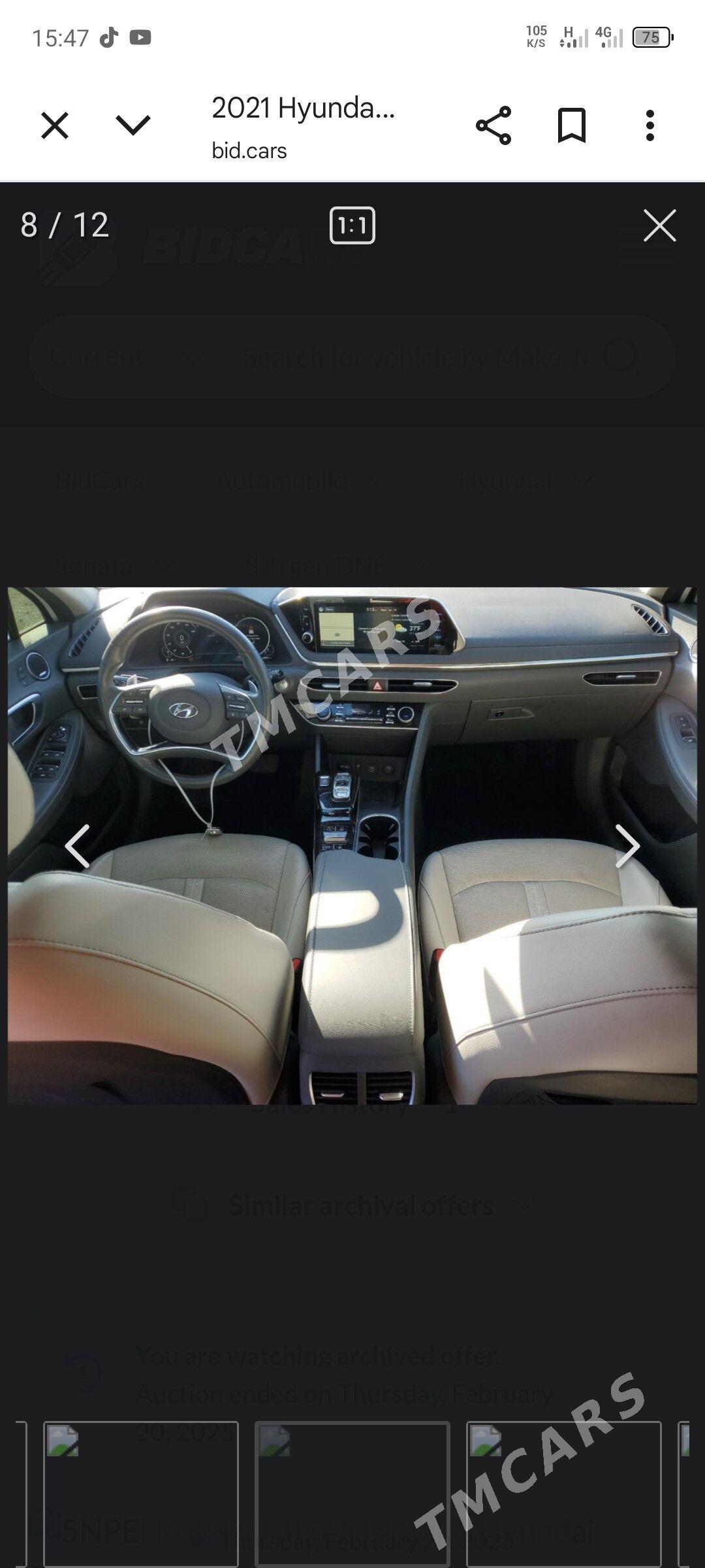 Hyundai Sonata 2021 - 325 000 TMT - Aşgabat - img 6
