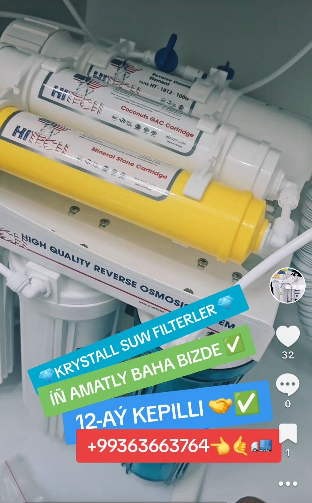 SUW FILTER IÑ ARZAN BAHA  - Aşgabat - img 10