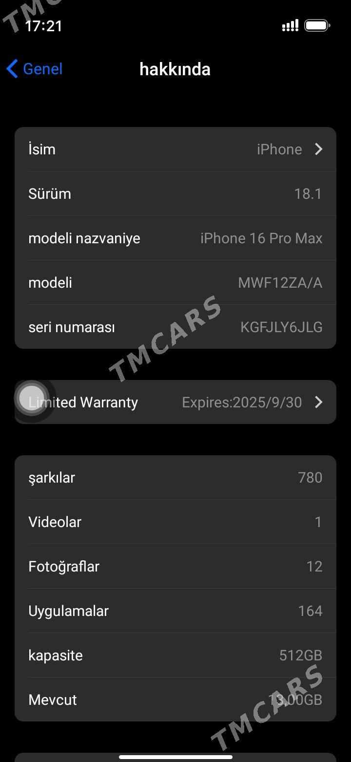 iPhone 16 Pro Max 512/12 - Çoganly - img 2