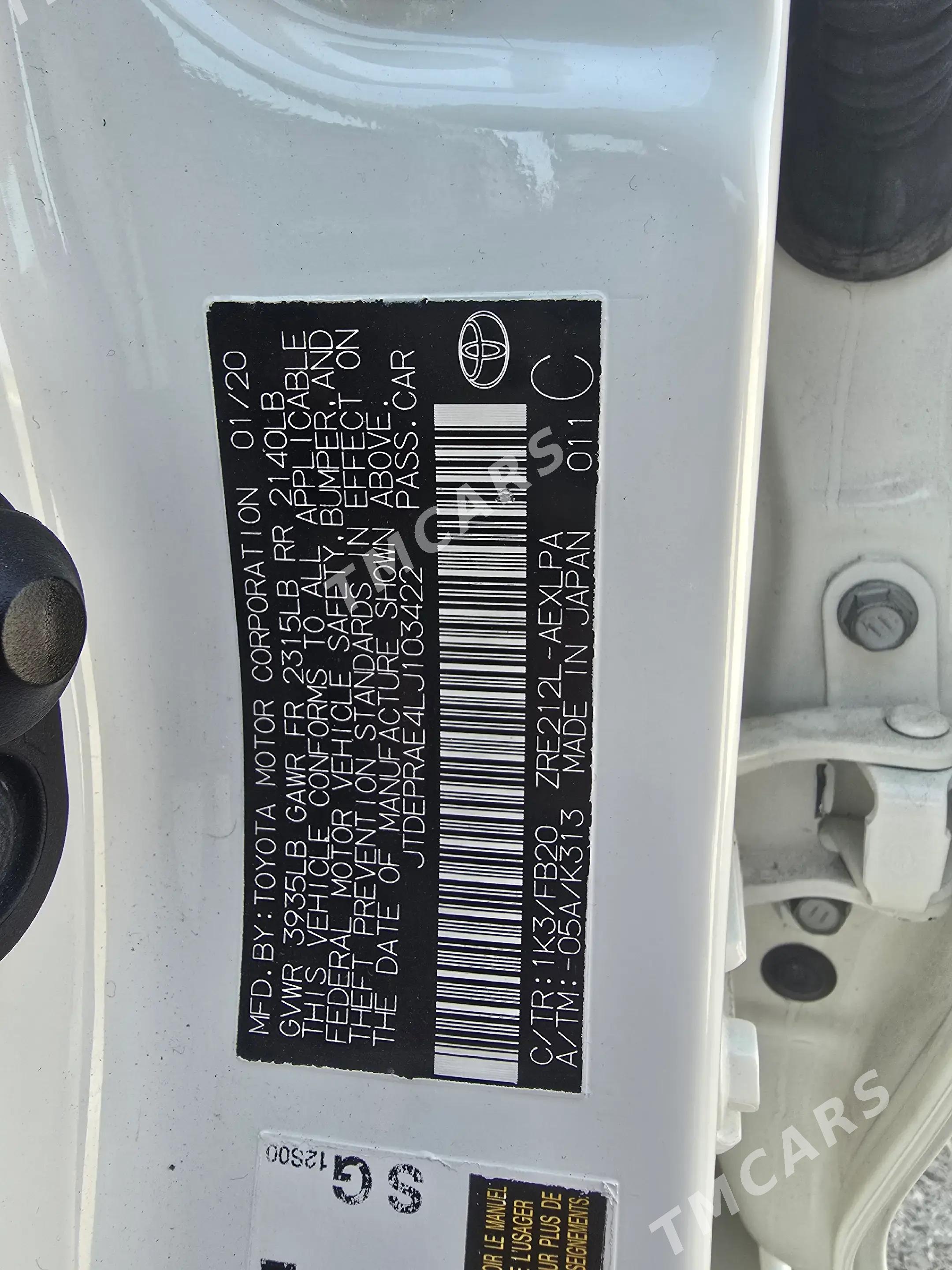Toyota Corolla 2020 - 235 000 TMT - Aşgabat - img 6