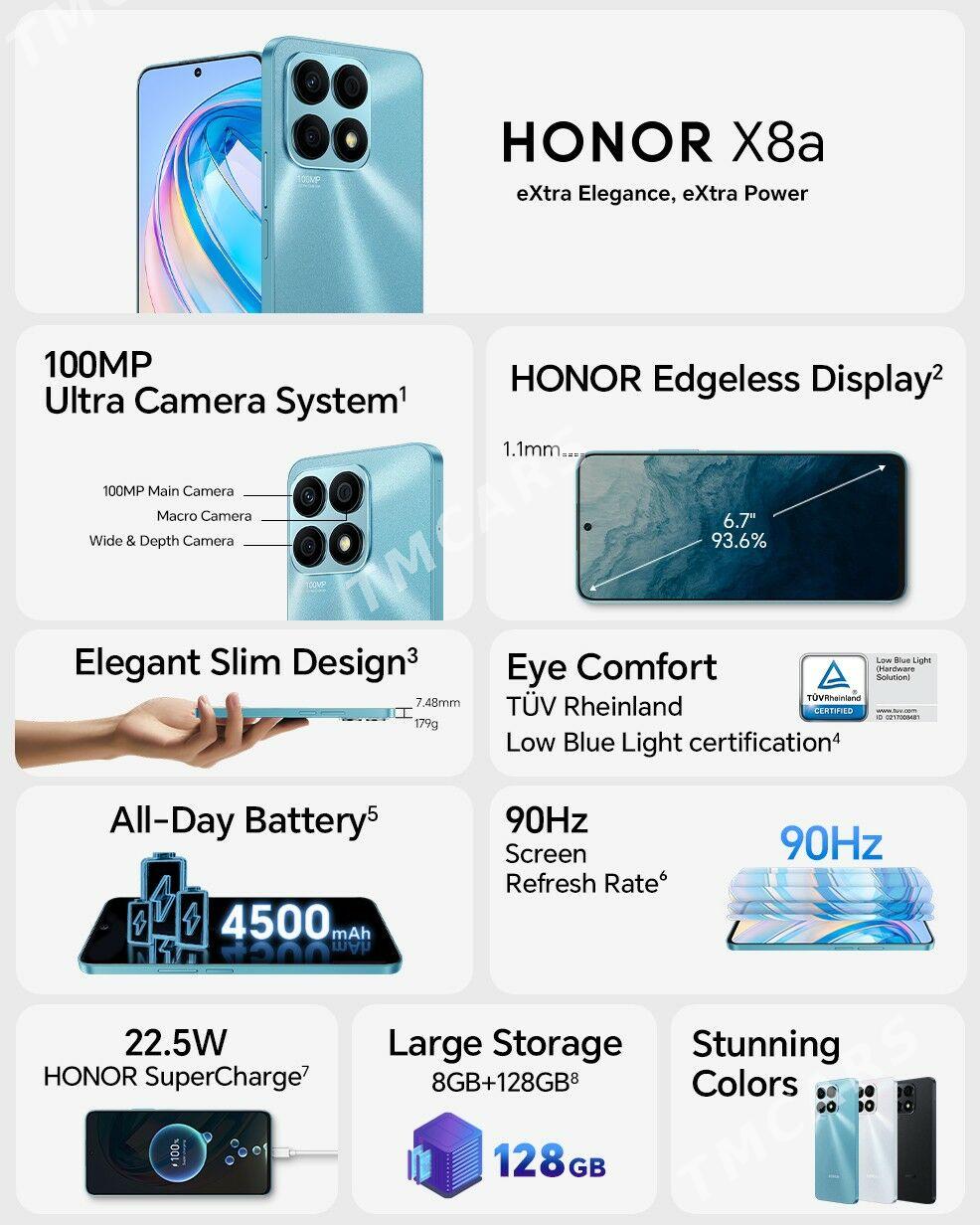 HONOR  X8A BLACK - Балканабат - img 3