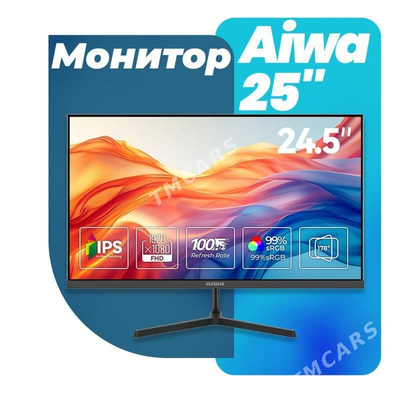 Новый Монитор Aiwa 25" MF2508-U  100 Гц  1920×1080 - Ашхабад - img 1