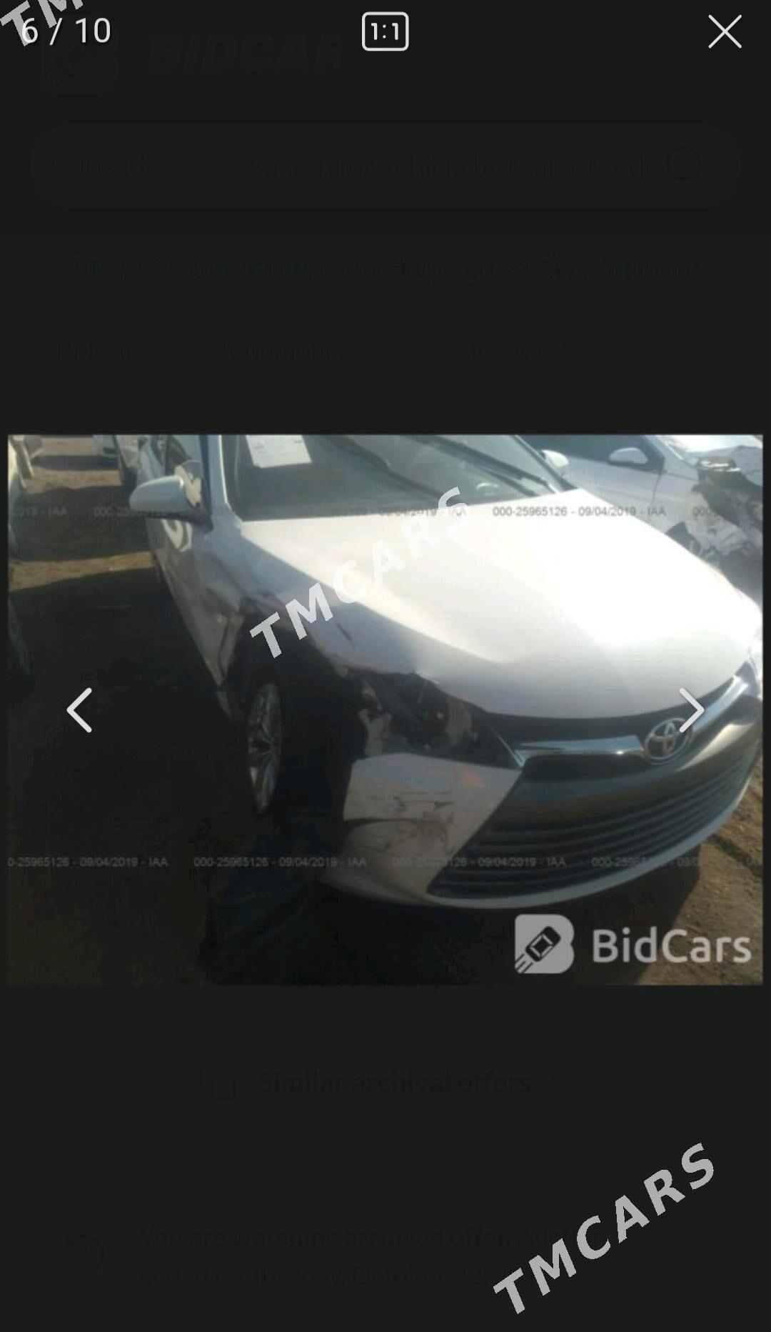 Toyota Camry 2016 - 255 000 TMT - Бузмеин - img 6