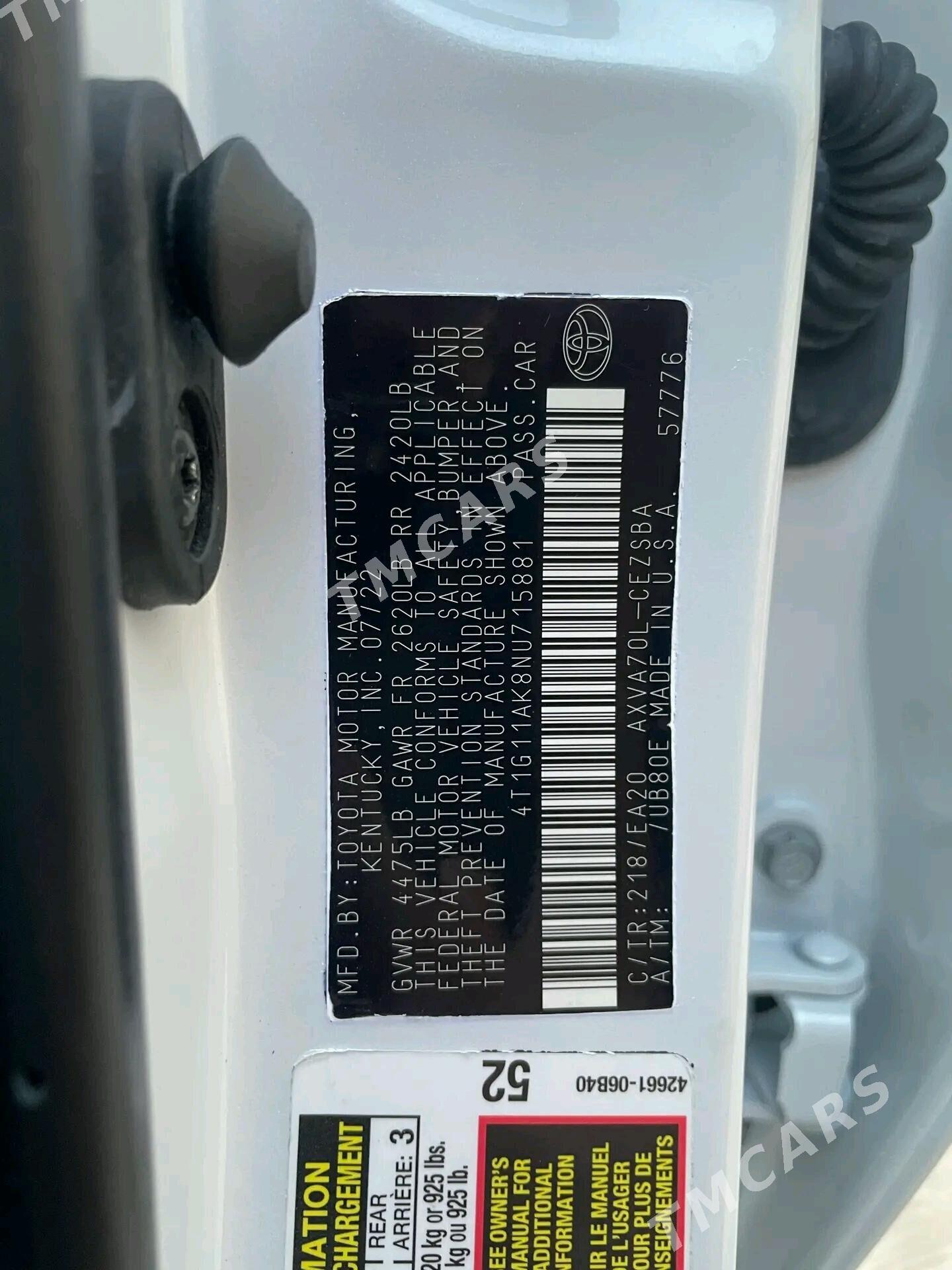 Toyota Camry 2022 - 300 000 TMT - Mary - img 4