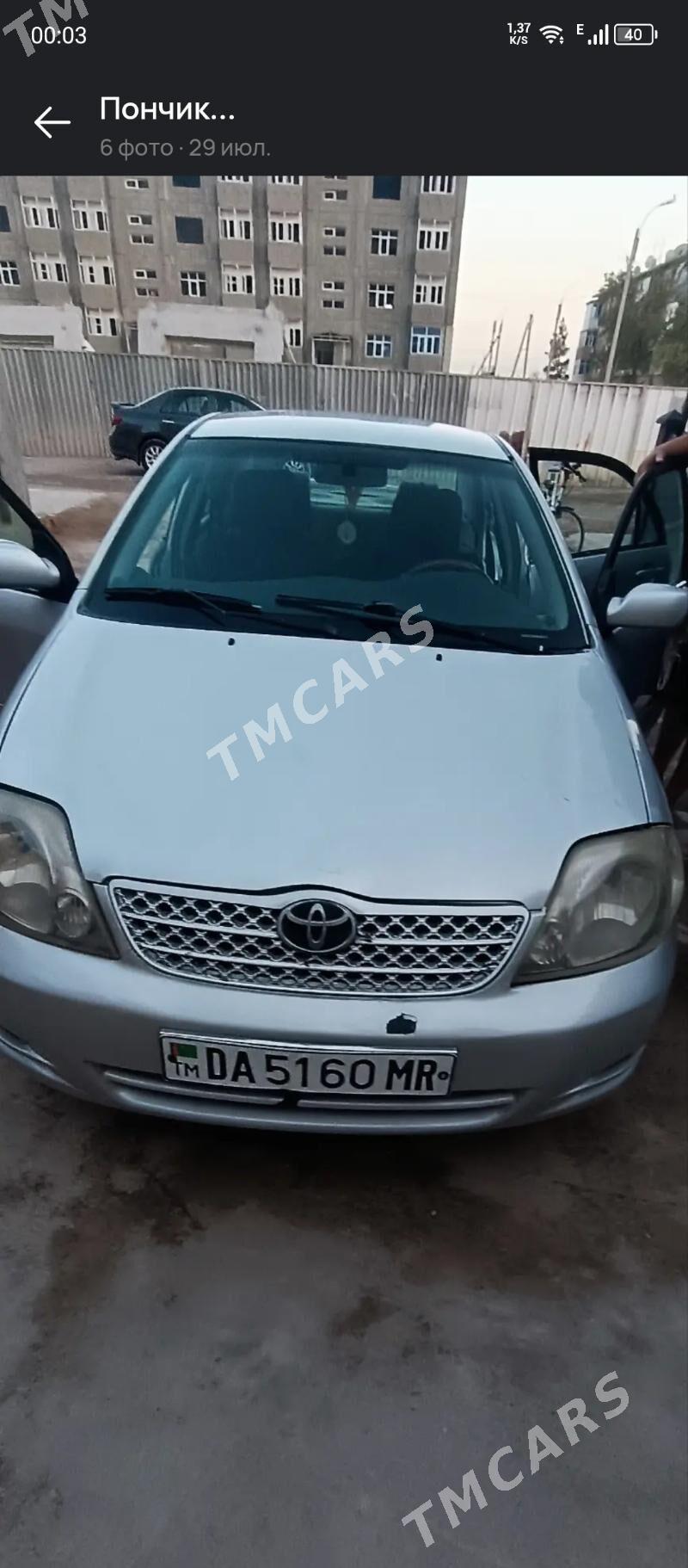 Toyota Corolla 2001 - 72 000 TMT - Мары - img 4