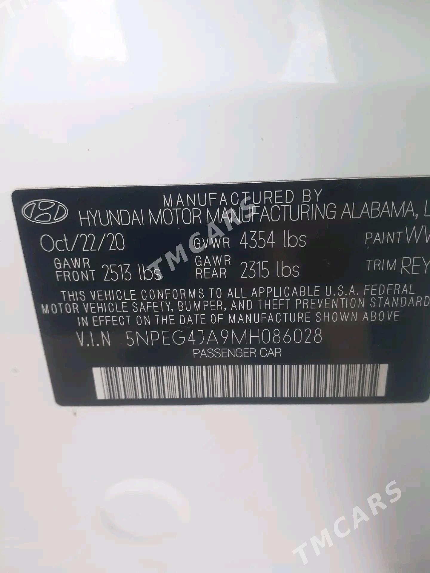 Hyundai Sonata 2020 - 245 000 TMT - Губадаг - img 9