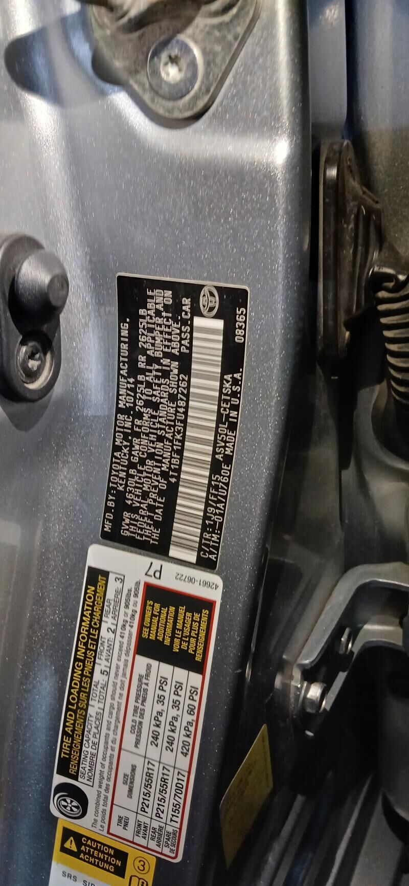 Toyota Camry 2014 - 260 000 TMT - Ашхабад - img 9
