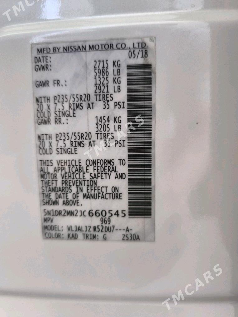 Nissan Pathfinder 2018 - 295 000 TMT - Ашхабад - img 8