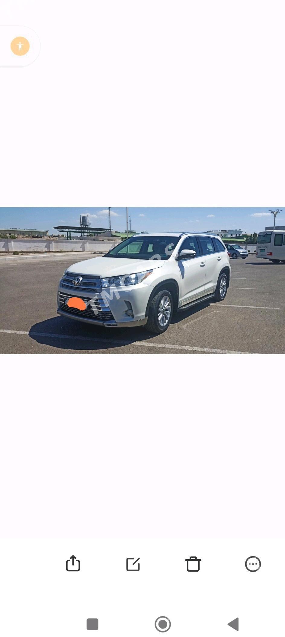 Toyota Highlander 2018 - 500 000 TMT - Daşoguz - img 2