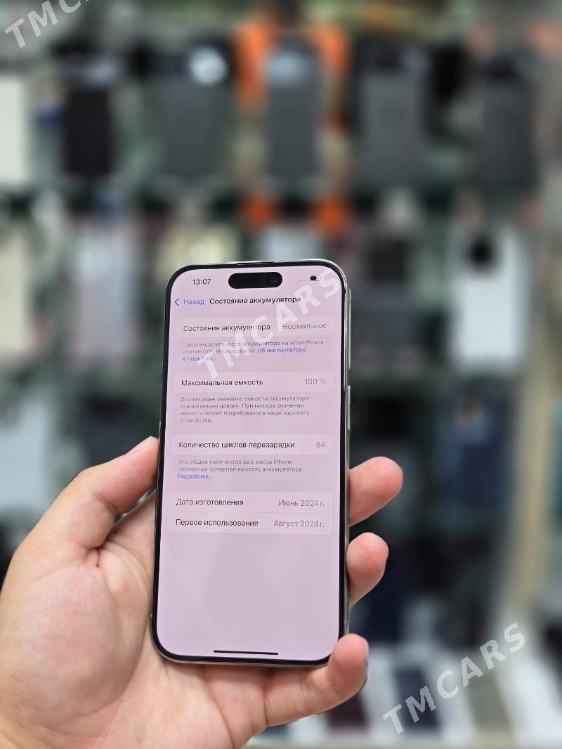 iphone 15 pro 100% 128gb 2sim - Aşgabat - img 6