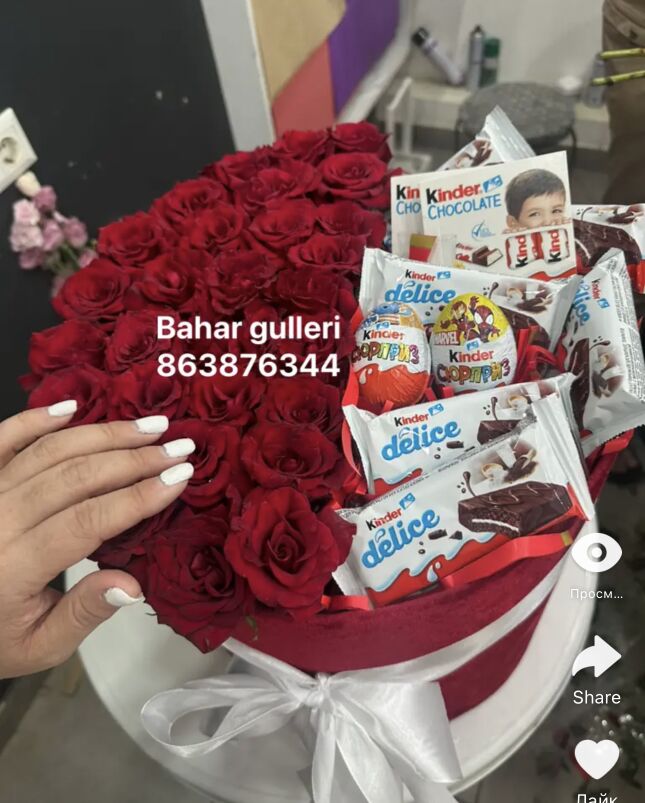 Roza gul,gül,buket,sowgatlyk - Podwoýski köç. (Bitarap Türkmenistan şaýoly) - img 10