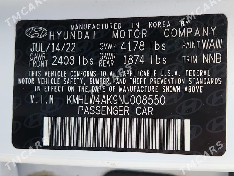 Hyundai Elantra 2022 - 343 000 TMT - Ашхабад - img 7
