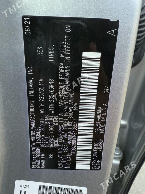 Toyota Highlander 2021 - 480 200 TMT - Мары - img 9